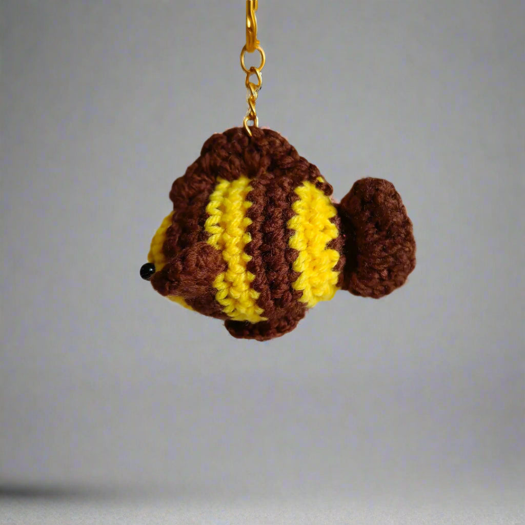 Handmade Crochet Keychains for Women, Girls, and Kids - Funky Designs Like Watermelon, Ice Cream & Strawberry | Cute, Small & Trendy Keychain Gifts