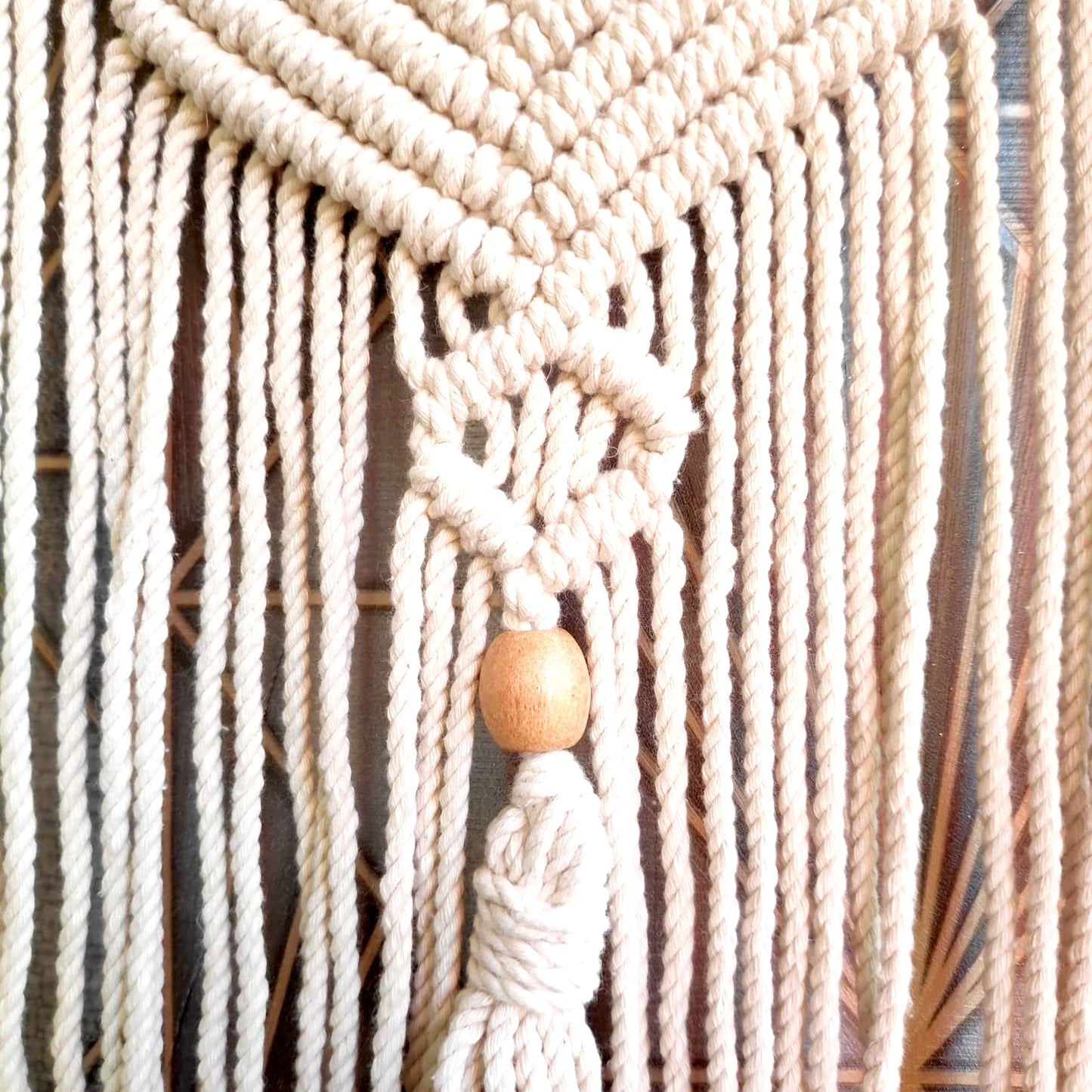 Handmade Lotus Macrame Wall Hanging | Boho-Chic Cotton Wall Decor