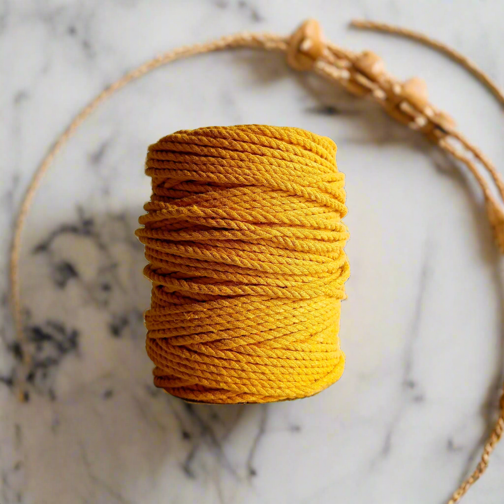 3mm Natural Cotton Macrame Cord | Macrame Dori for DIY Crafts, Wall Hangings, Plant Hangers & More