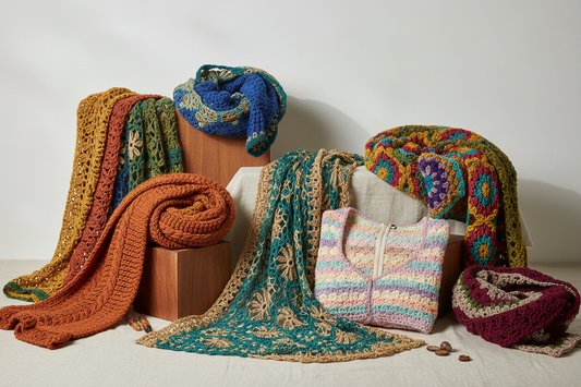 Crochet Garments Manufacturer India: Bulk Mufflers, Scarves & Tops | Art Tales