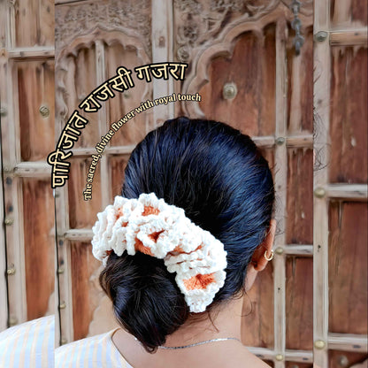 Avnyara by Art Tales Handmade Crochet Gajra for Women | Reusable Floral Juda/Bun Hair Accessory | Bridal Wedding Festive | Available in 4 Shades