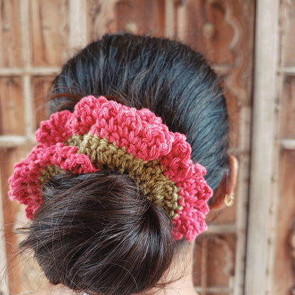 Avnyara by Art Tales Handmade Crochet Gajra for Women | Reusable Floral Juda/Bun Hair Accessory | Bridal Wedding Festive | Available in 4 Shades