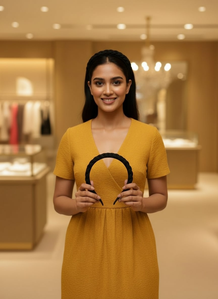 Macrame Braided Hairband for Girls & Teens | Handmade Cotton Headband | Hair Accessories for Women