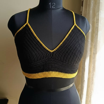 Avnyara Crochet Bralette Top for Women – Handcrafted in India, Sizes S-XL – Made to Order, Delivery 15–20 Days