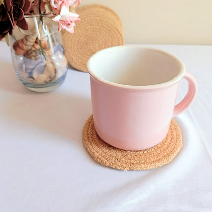 Eco-Friendly Handmade Jute Tea Coasters | Sustainable Tableware Set