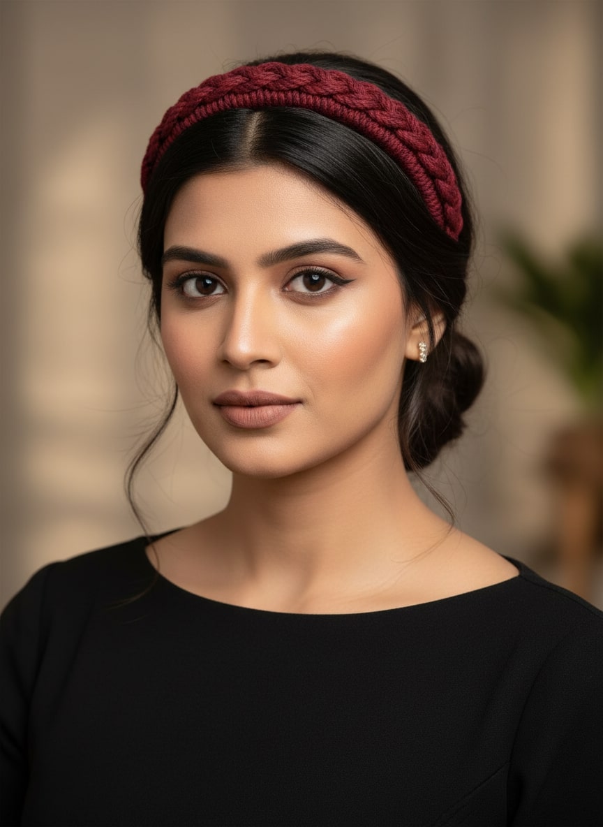 Macrame Braided Hairband for Girls & Teens | Handmade Cotton Headband | Hair Accessories for Women