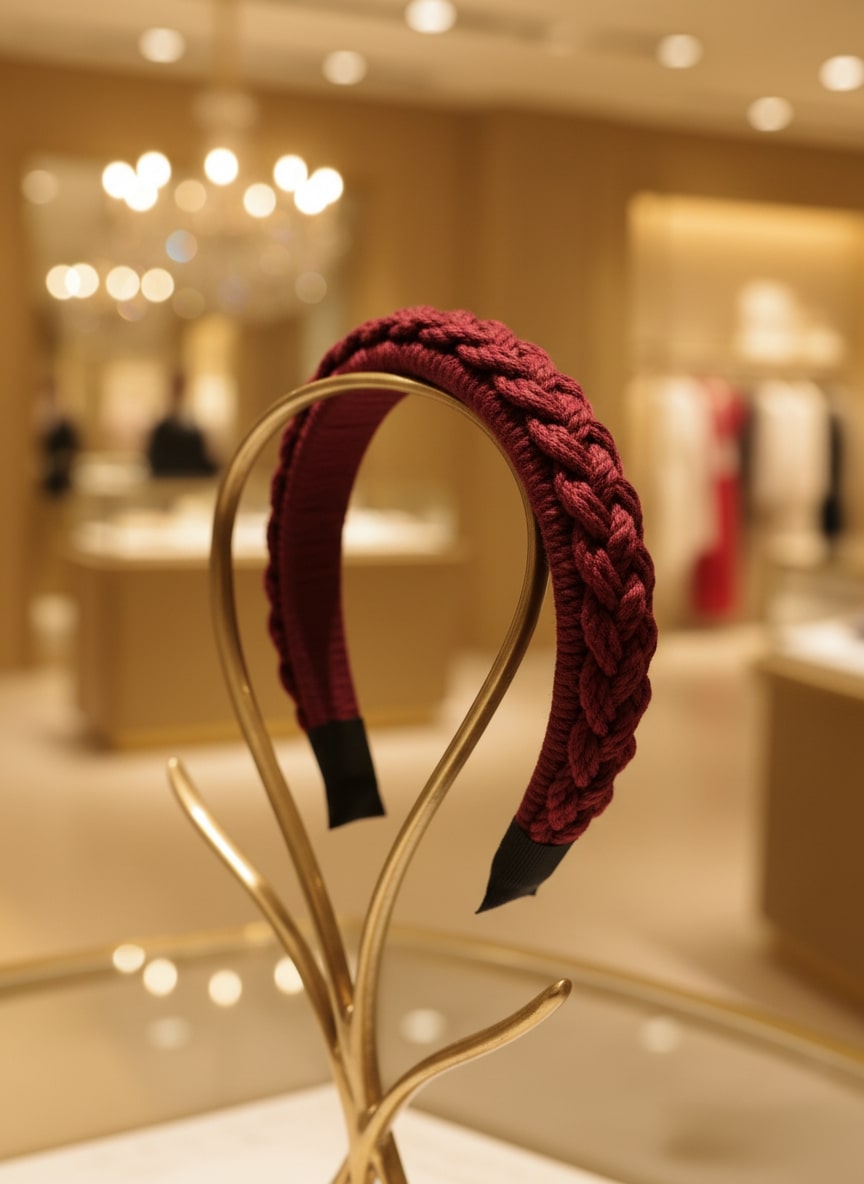 Macrame Braided Hairband for Girls & Teens | Handmade Cotton Headband | Hair Accessories for Women