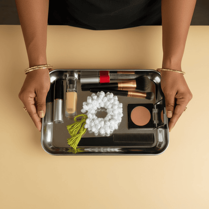 Handcrafted White Mogra Crochet Gajra Hair Accessory | Crochet Flower Bun Garland