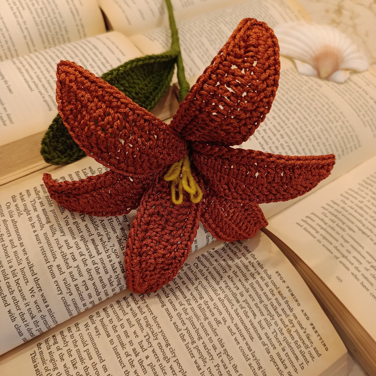 Luxury Crochet Lily Bouquet – Fuchsia Pink, Baby Pink, White and Bronze Centerpiece (Set of 2) | Avnyara by Art Tales