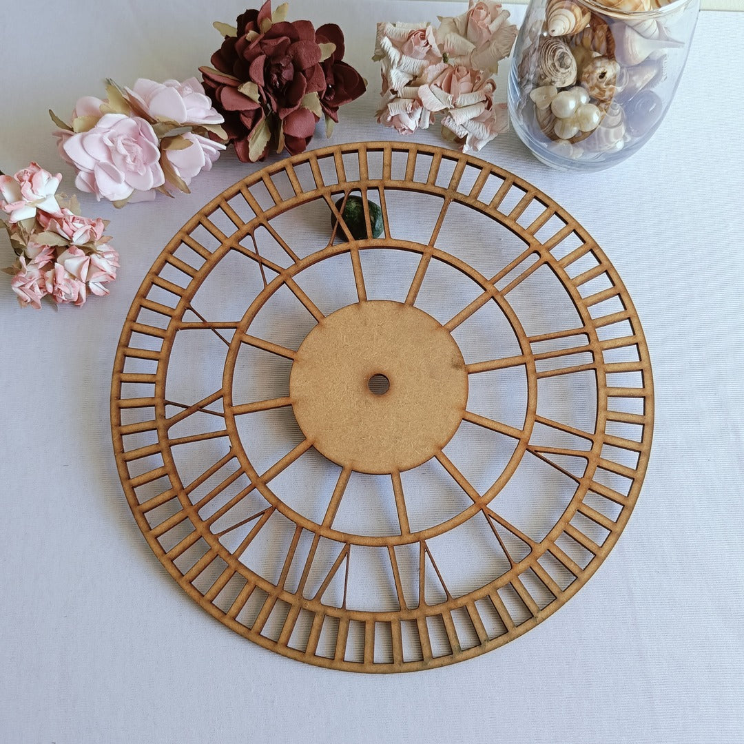 MDF Board Cutout for Wall Clocks – 12 Inch (Design 2)