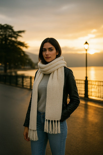 Premium Handcrafted Winter Muffler for Men & Women | Soft Acrylic Wool | Warm, Lightweight, Handmade in Jaipur