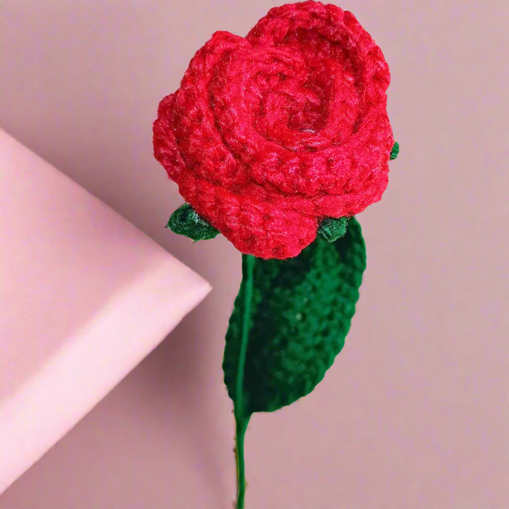 Handmade Crochet Rose Flowers | Elegant Floral Décor | Gift for Valentine's, Birthdays, Anniversary