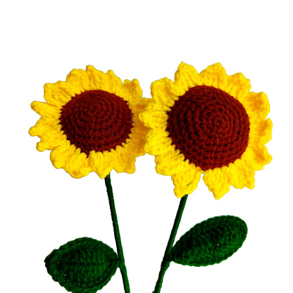 Handmade Crochet Sunflowers | Forever Flowers Bouquet for Home Decor, Gifts & Special Occasions