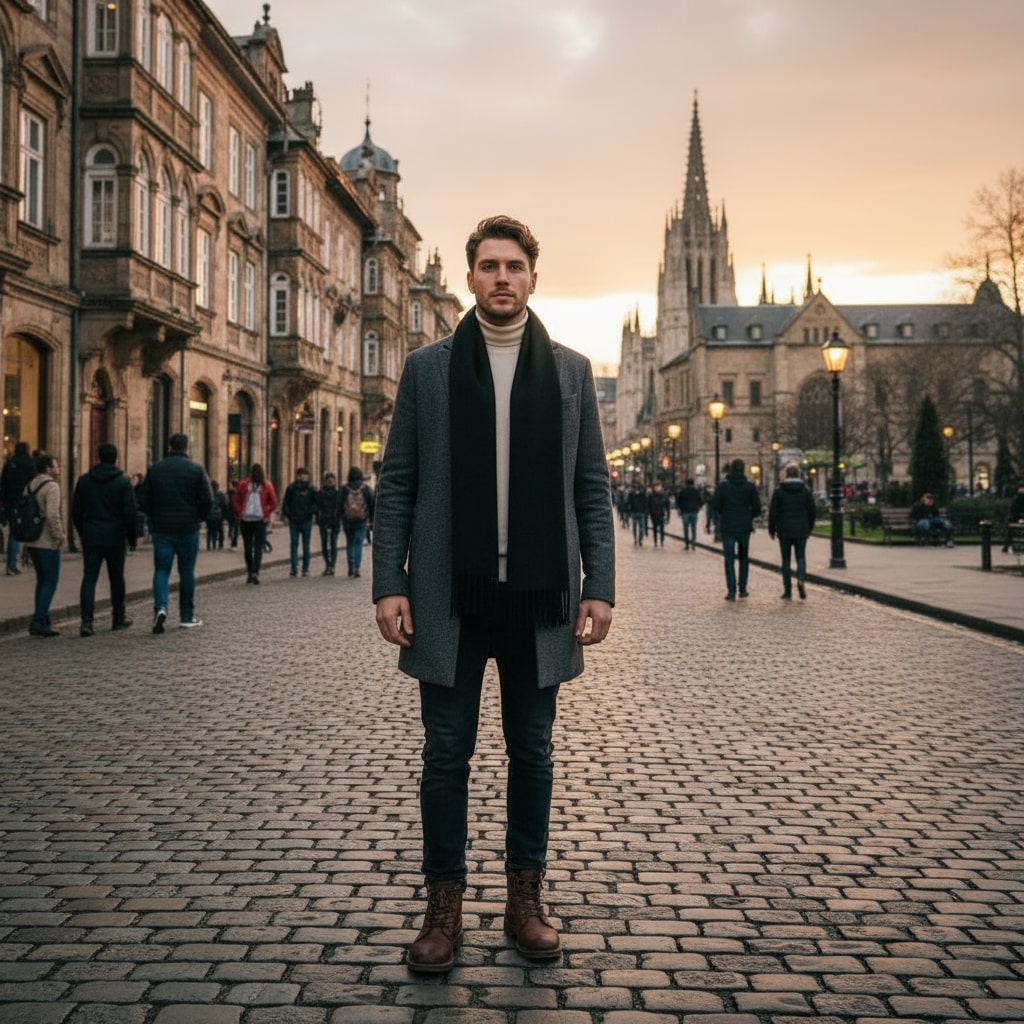 Premium Handcrafted Winter Muffler for Men & Women | Soft Acrylic Wool | Warm, Lightweight, Handmade in Jaipur