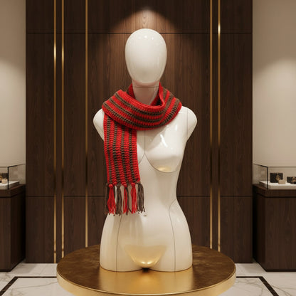 Premium Handcrafted Winter Muffler for Men & Women | Soft Acrylic Wool | Warm, Lightweight, Handmade in Jaipur