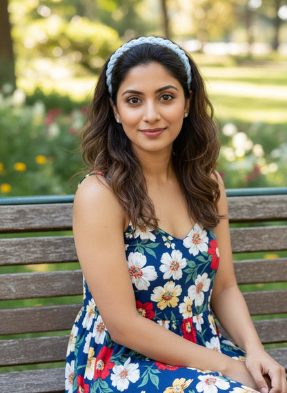 Macrame Braided Hairband for Girls & Teens | Handmade Cotton Headband | Hair Accessories for Women