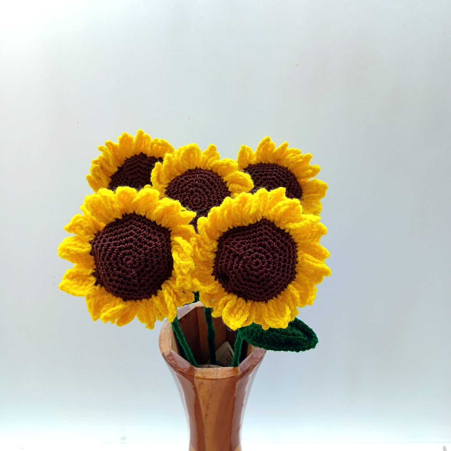 Handmade Crochet Sunflowers | Forever Flowers Bouquet for Home Decor, Gifts & Special Occasions