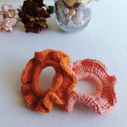 Handmade Crochet Scrunchies | Hair Accessories for Women | Soft, Stylish & Eco-Friendly Hair Ties