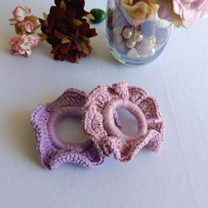 Handmade Crochet Scrunchies | Hair Accessories for Women | Soft, Stylish & Eco-Friendly Hair Ties