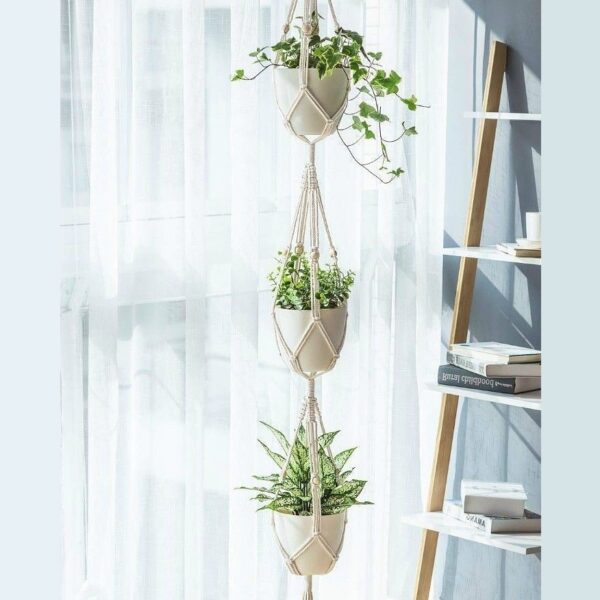 Art Tales Macrame triplet planter hanging