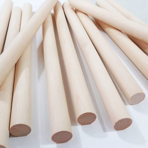 Wooden macrame dowel rods or wooden craft sticks