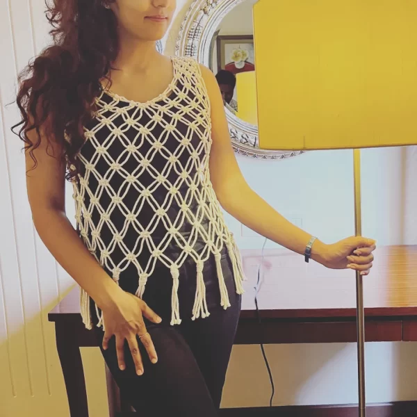 Ravishing Macrame Handknotted Top by art tales