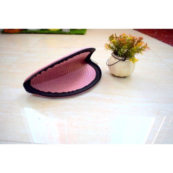 Cotton Pink Ladies Minimalistic Clutch Bag