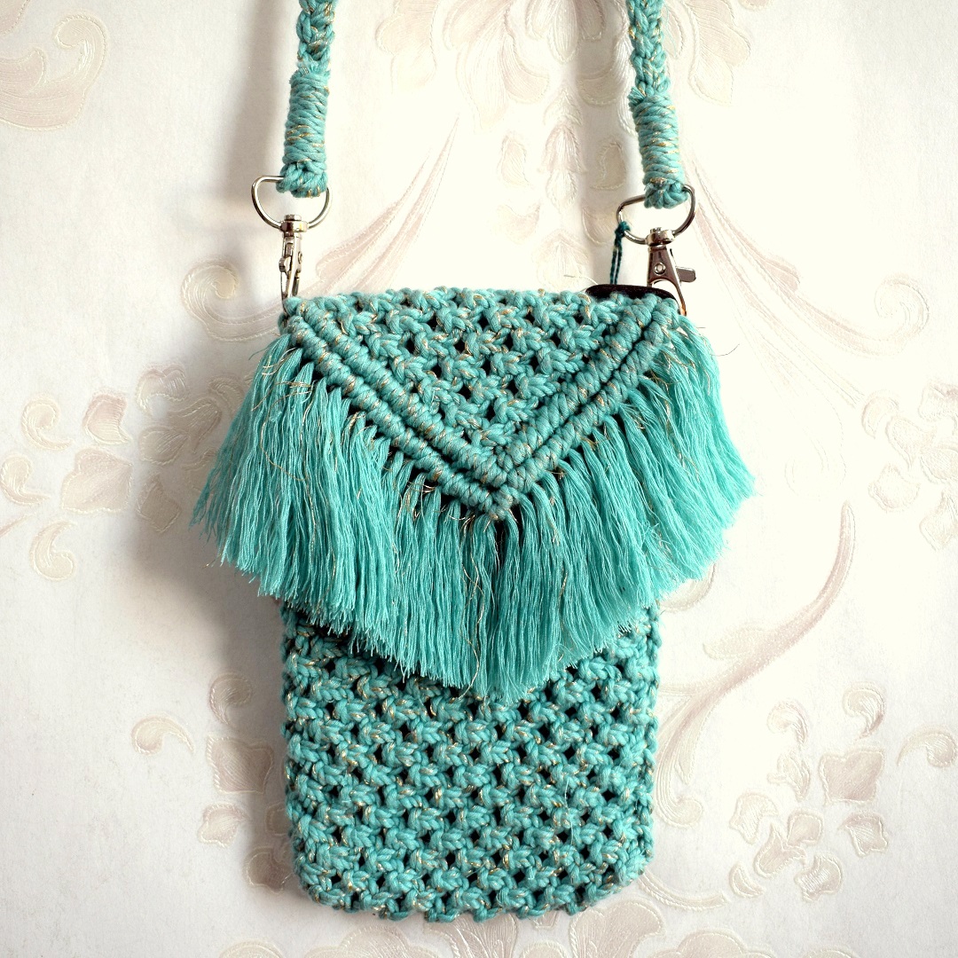Macrame shoulder bag Stylish and sustainable bag for every occasion -  VaishnowHand