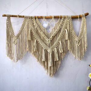 Large Handcrafted Boho Chic Macrame Wall Hanging