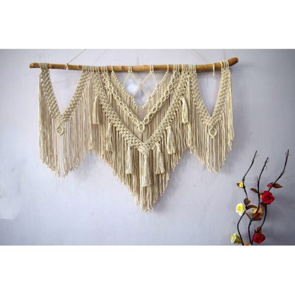 Large Handcrafted Boho Chic Macrame Wall Hanging